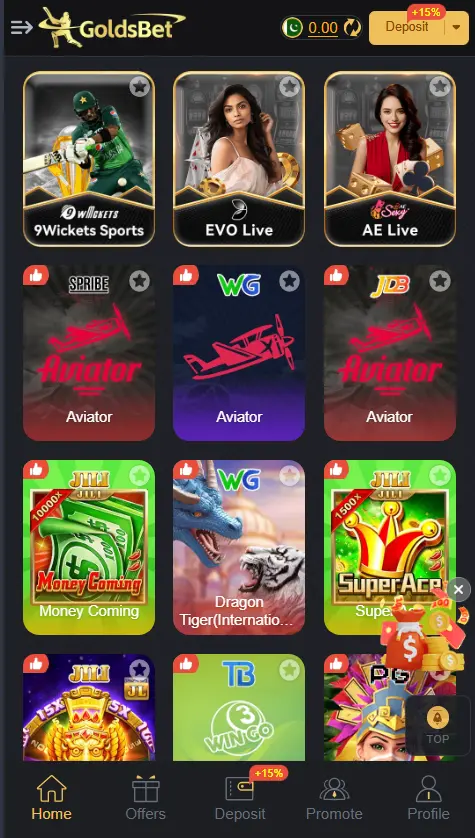 Golds Bet Game